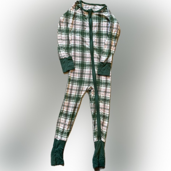 Little sleepies Noel plaid zippy - Picture 3 of 4